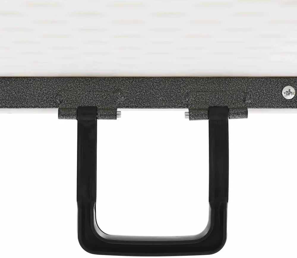 Sulankstomas sodo stalas, baltas, 180x72x72cm, HDPE