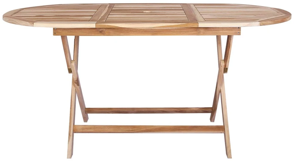 Sulankstomas sodo stalas Natūrali 160 x 80 x 76 cm