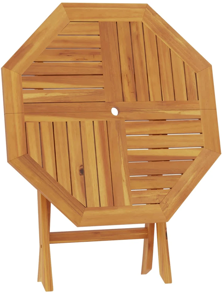 Sulankstomas sodo stalas Natūrali 90 x 90 x 75 cm