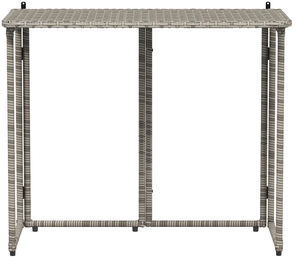 Sulankstomas sodo stalas Pilka 90x51x75 cm polirotango