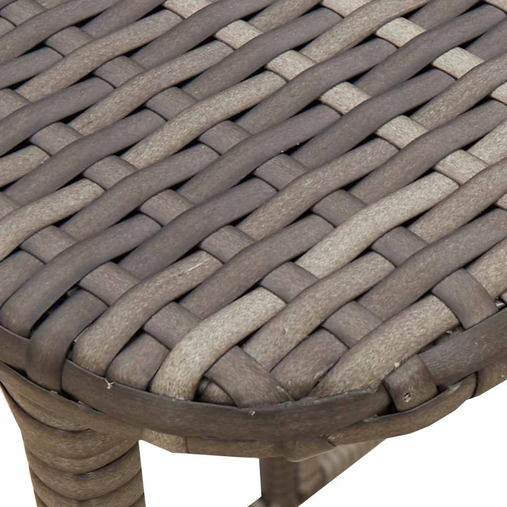 Sulankstomas sodo stalas Pilka 90x51x75 cm polirotango