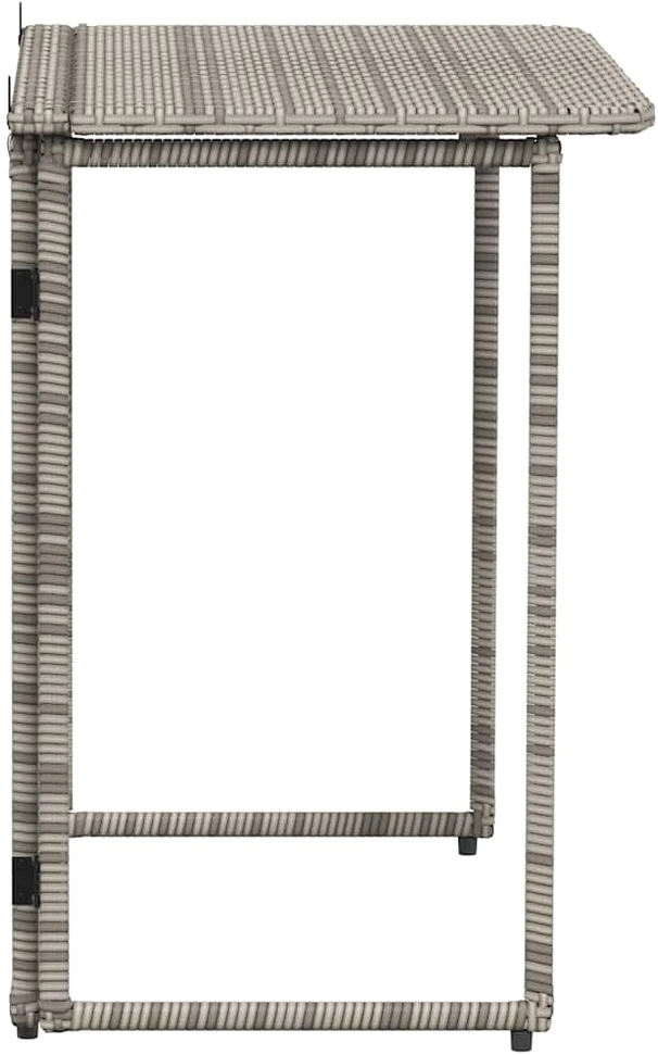 Sulankstomas sodo stalas Pilka 90x51x75 cm polirotango
