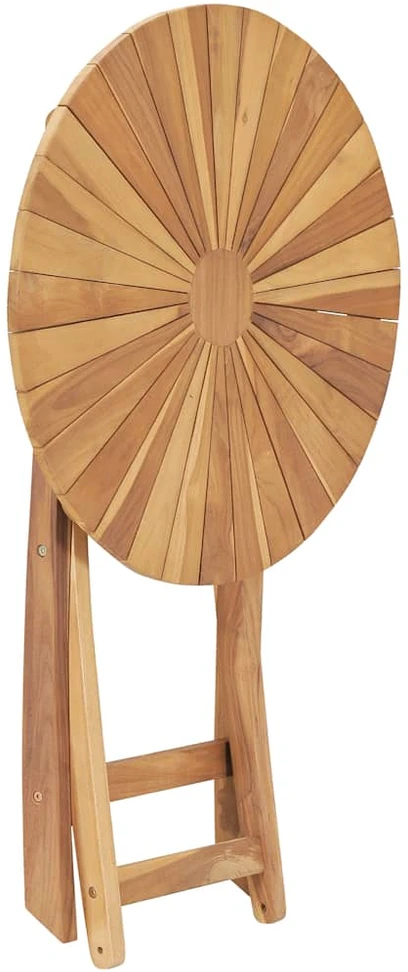 Sulankstomas sodo stalas, tikmedžio masyvas, 60cm skersmens