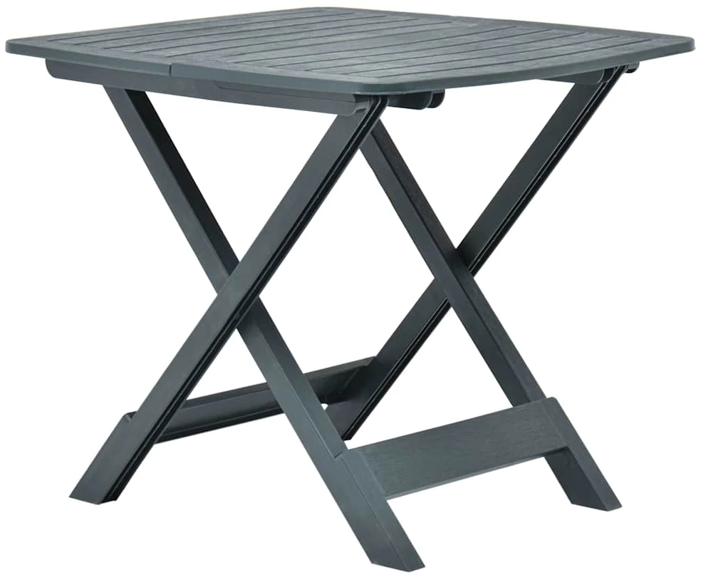 Sulankstomas sodo stalas, žalios spalvos, 79x72x70cm, plastikas