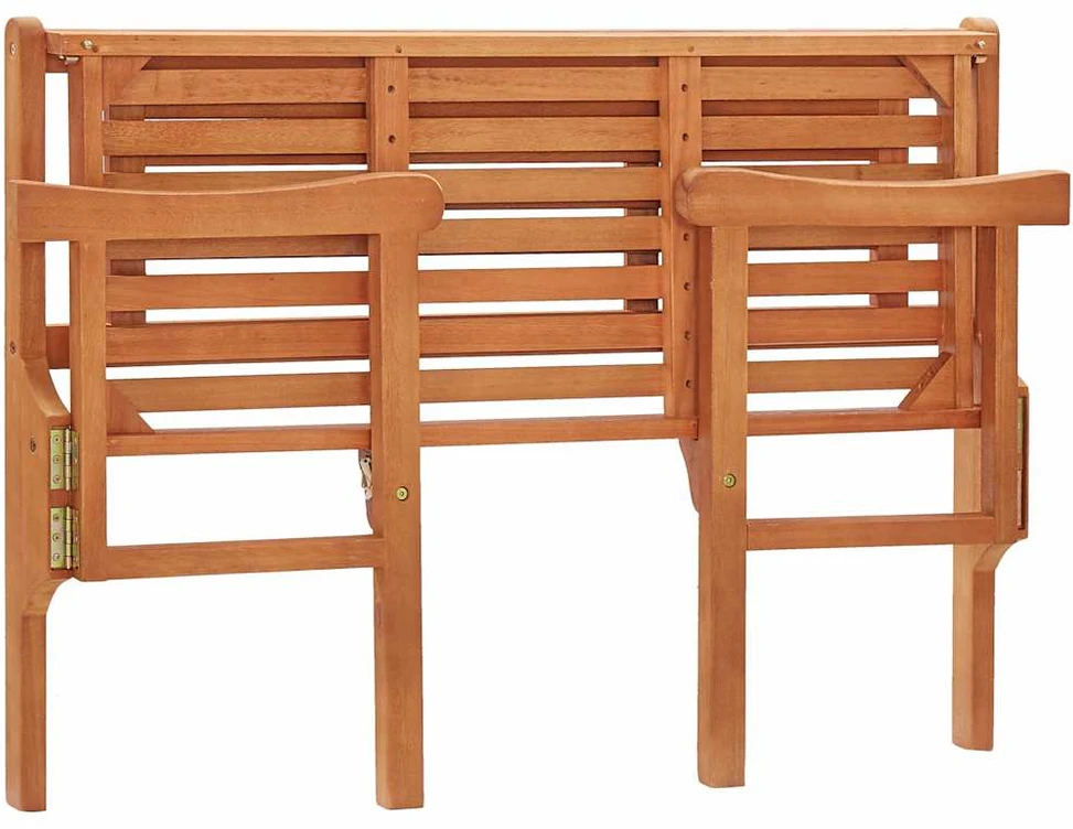 Sulankstomas sodo suoliukas, 120cm, eukalipto medienos masyvas