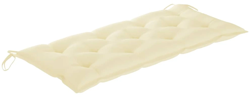 Sulankstomas sodo suoliukas su pagalvėle, 118cm, bambukas