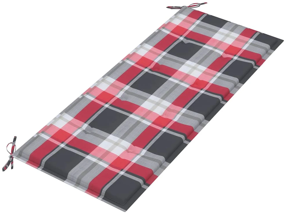 Sulankstomas sodo suoliukas su pagalvėle, 118cm, bambukas
