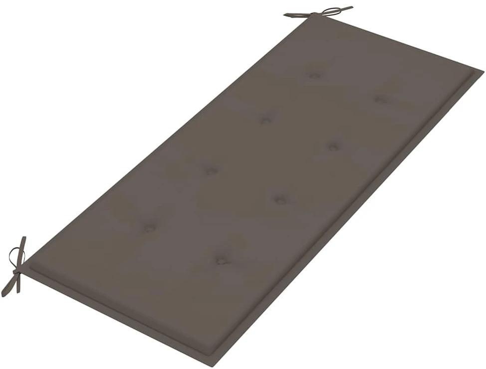 Sulankstomas sodo suoliukas su pagalvėle, 118cm, bambukas