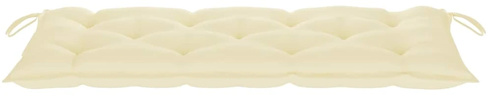 Sulankstomas sodo suoliukas su pagalvėle, 118cm, bambukas