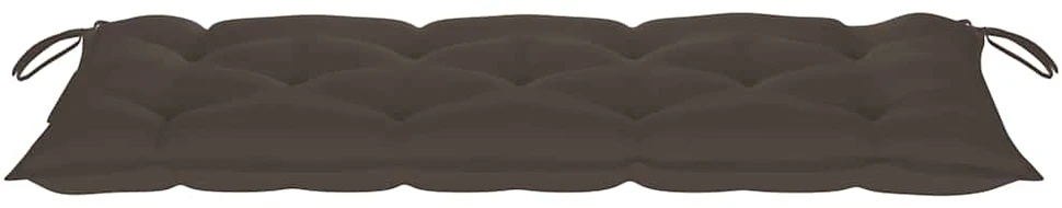 Sulankstomas sodo suoliukas su pagalvėle, 118cm, bambukas