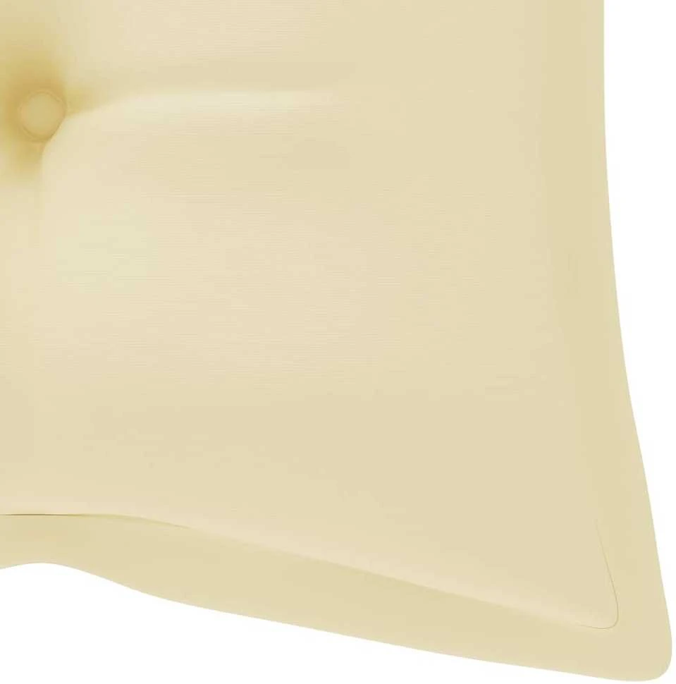 Sulankstomas sodo suoliukas su pagalvėle, 118cm, bambukas