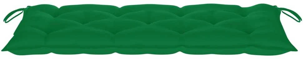 Sulankstomas sodo suoliukas su pagalvėle, 118cm, bambukas