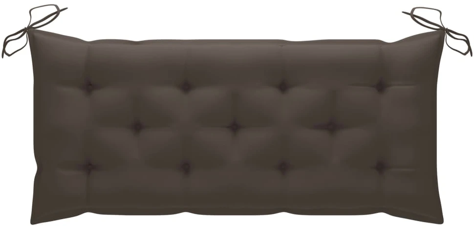 Sulankstomas sodo suoliukas su pagalvėle, 118cm, bambukas