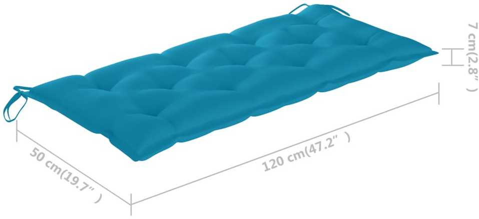 Sulankstomas sodo suoliukas su pagalvėle, 118cm, bambukas