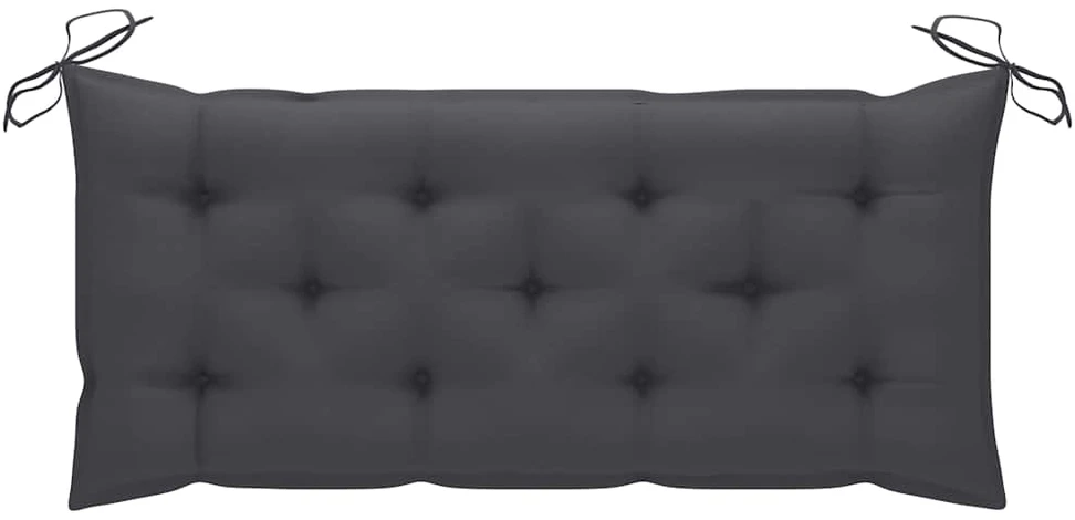 Sulankstomas sodo suoliukas su pagalvėle, 118cm, bambukas
