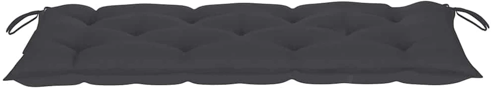 Sulankstomas sodo suoliukas su pagalvėle, 118cm, bambukas
