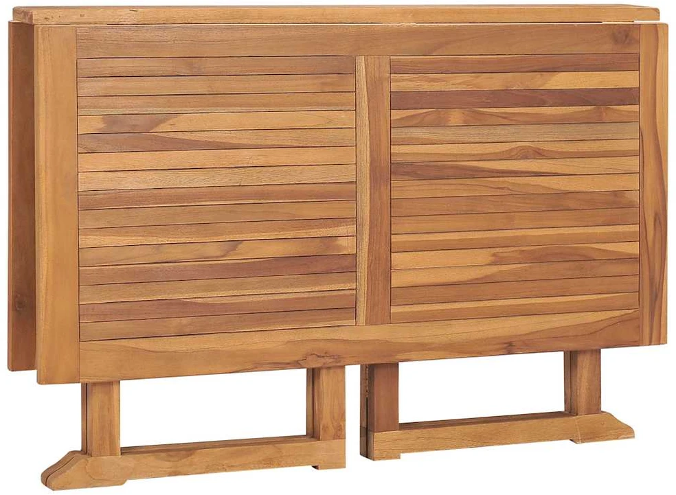 Sulankstomas sodo valgomojo stalas, 110x110x75cm, tikmedis