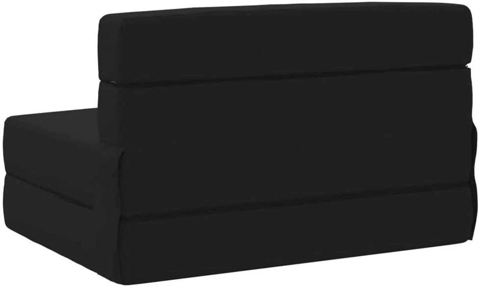 Sofa Sulankstomas Sofos Lova Juoda 70 x 80 x 60 cm Audinys