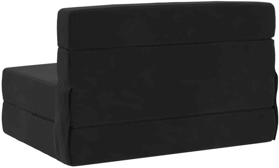 Sofa Sulankstomas Sofos Lova Juoda 70 x 80 x 60 cm Audinys