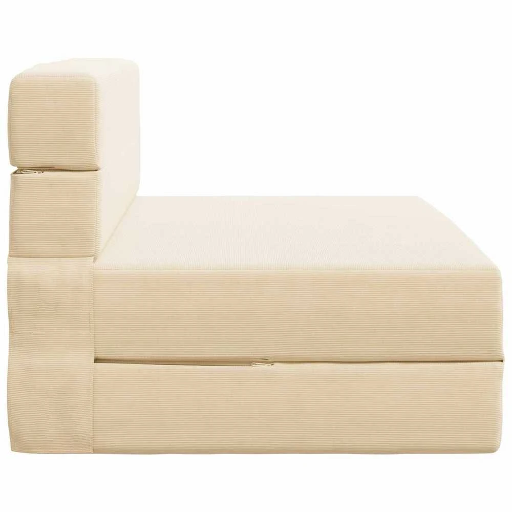 Sofa Sulankstomas Sofos Lova Kreminė 70 x 80 x 60 cm Audinys