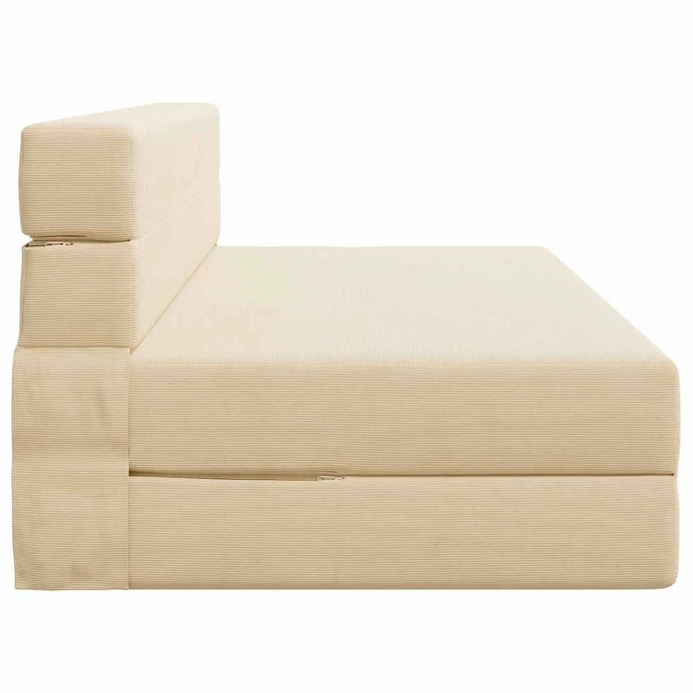 Sofa Sulankstomas Sofos Lova Kreminė 152 x 86,5 x 60 cm Audinys