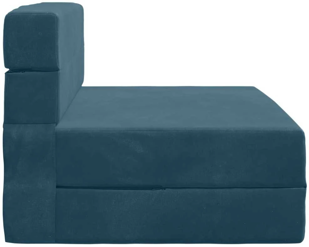 Sofa Sulankstomas Sofos Lova Mėlyna 100 x 80 x 60 cm Audinys