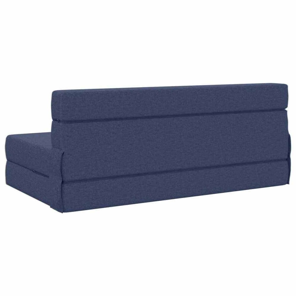 Sofa Sulankstomas Sofos Lova Mėlyna 152 x 86,5 x 60 cm Audinys