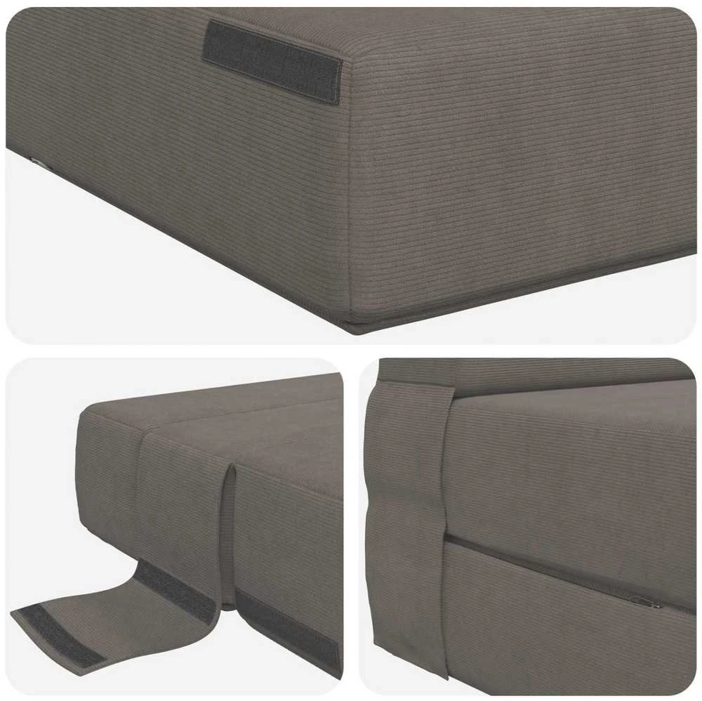 Sofa Sulankstomas Sofos Lova Šviesiai pilka 152 x 86,5 x 60 cm