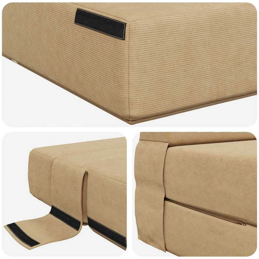 Sofa Sulankstomas Sofos Lova Žalias pilkas 152 x 86,5 x 60 cm