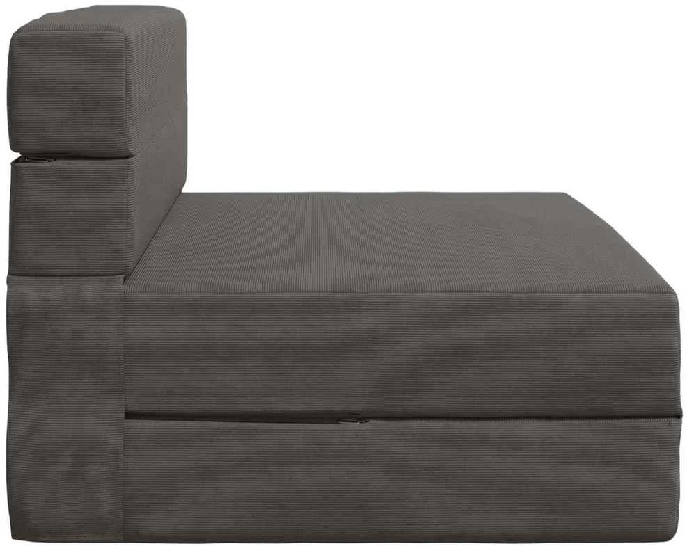 Sofa Sulankstomas Sofos Lova Tamsiai pilka 70 x 80 x 60 cm Audinys