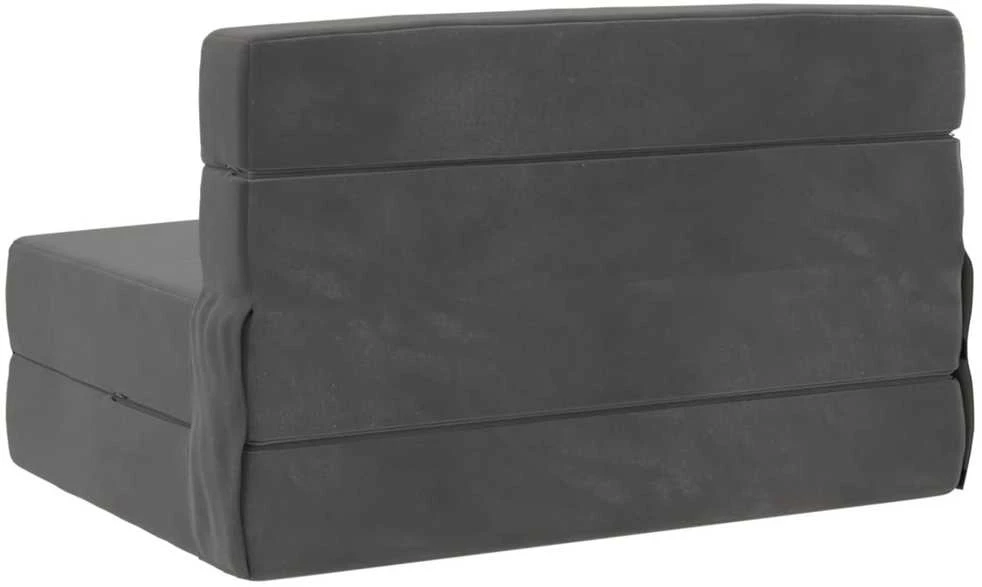 Sofa Sulankstomas Sofos Lova Tamsiai pilka 100 x 80 x 60 cm Audinys