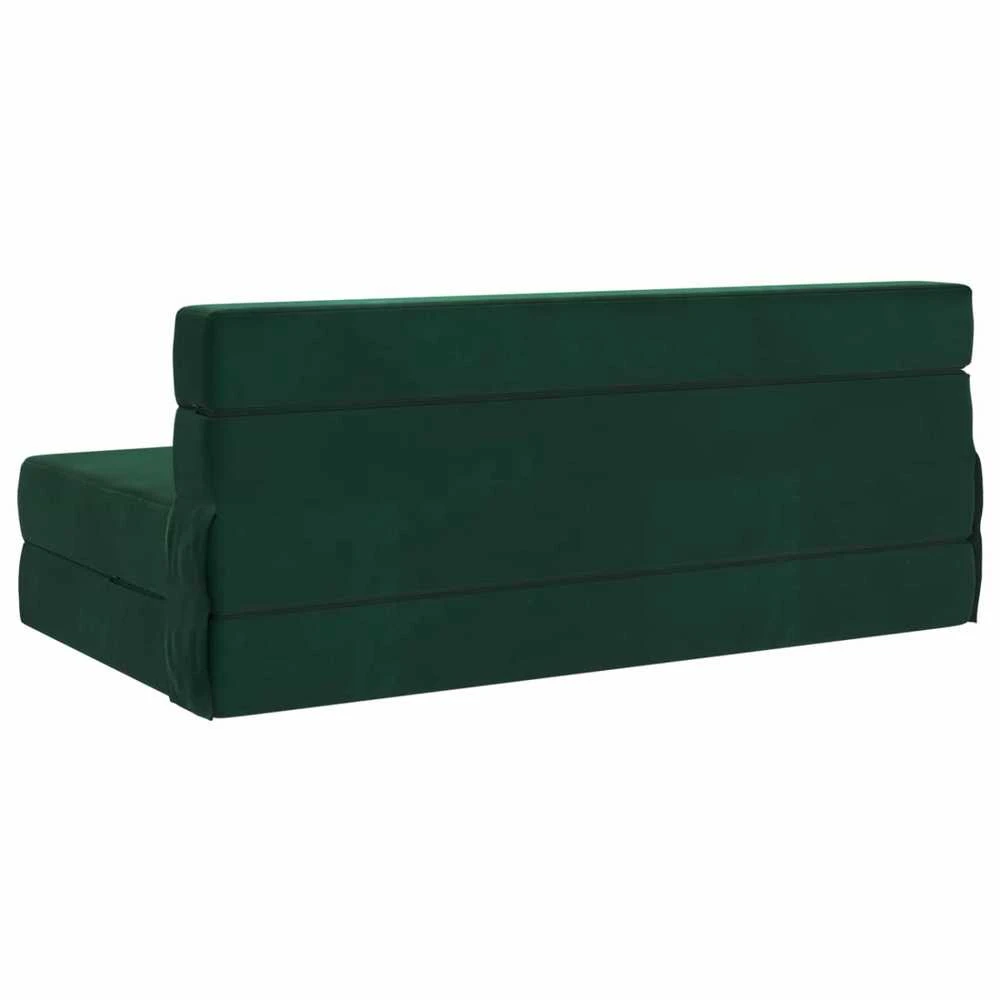 Sofa Sulankstomas Sofos Lova Tamsiai žalia 152 x 86,5 x 60 cm