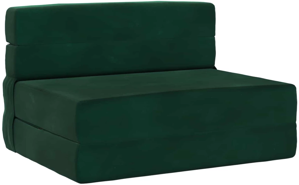 Sofa Sulankstomas Sofos Lova Tamsiai žalia 70 x 72 x 60 cm Audinys