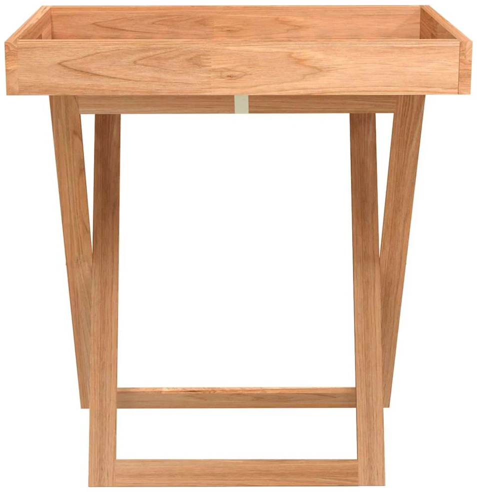 Sulankstomas staliukas-padėklas, 52x36x56,5cm, riešutmedis