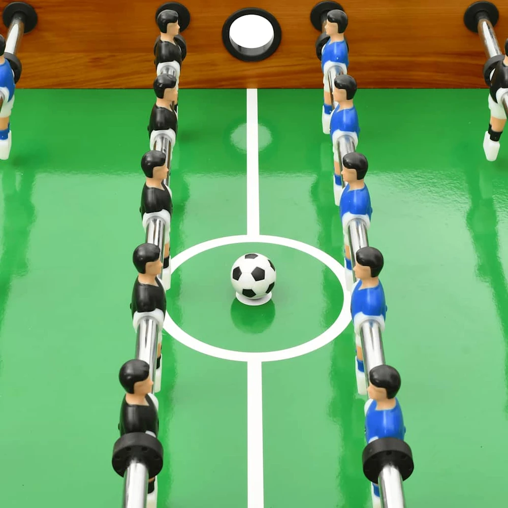 Sulankstomas stalo futbolo stalas, 121x61x80cm, šviesiai rudas