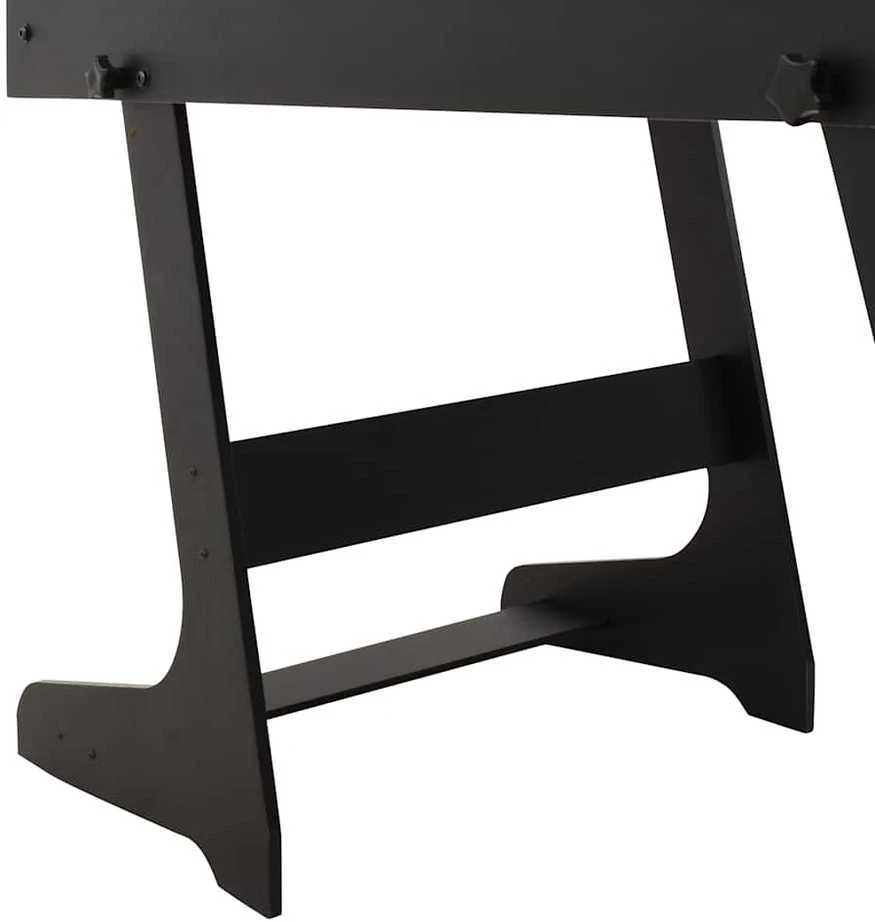 Sulankstomas stalo futbolo stalas, 121x61x80cm, juodas
