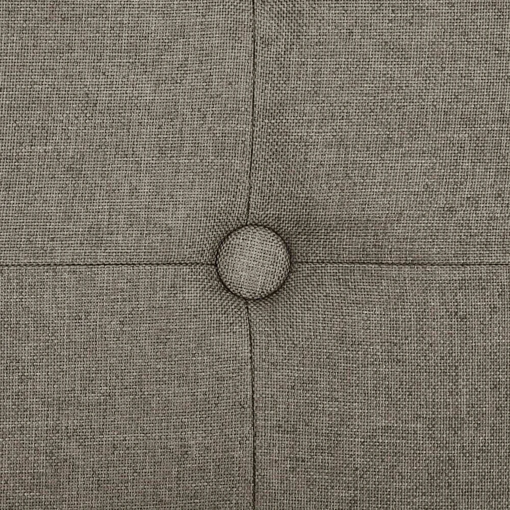 Sulankstomas suoliukas-daiktadėžė, taupe, dirbtinis linas