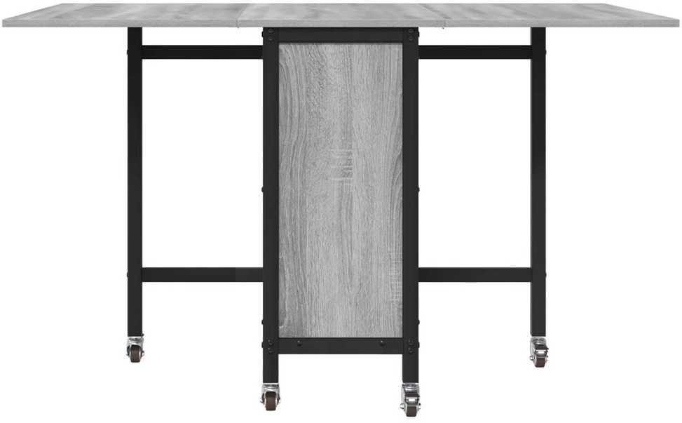 Sulankstomas valgomojo stalas su ratukais 130 x 80 x 76,5 cm