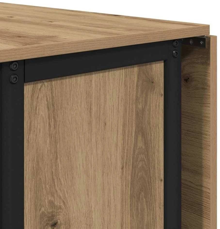 Sulankstomas valgomojo stalas su ratukais 130 x 80 x 76,5 cm
