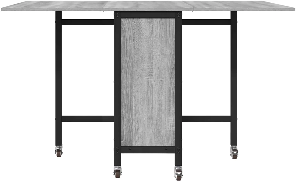 Sulankstomas valgomojo stalas su ratukais 130 x 80 x 76,5 cm