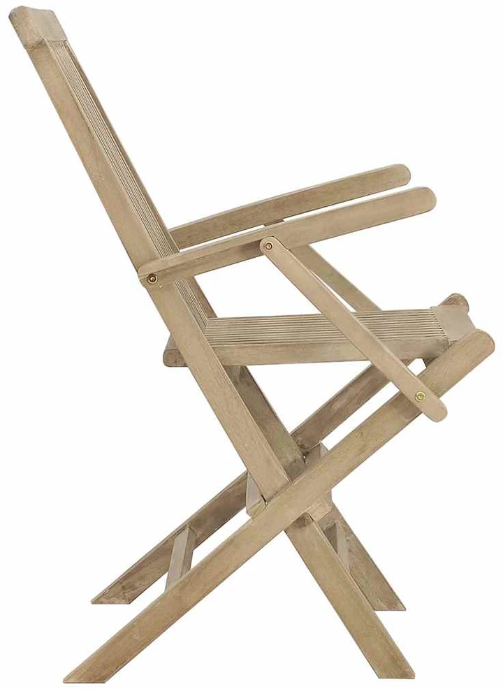 Sulankstomos sodo kėdės, 2vnt., pilkos, 56x61x89cm, tikmedis