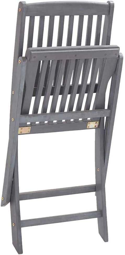 Sulankstomos lauko kėdės su pagalvėmis, 4vnt., akacijos masyvas