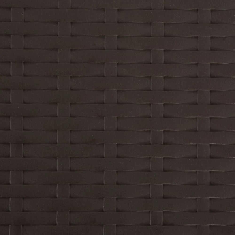 Sulankstomos sodo kėdės, 4 vnt., rudos, HDPE ir plienas