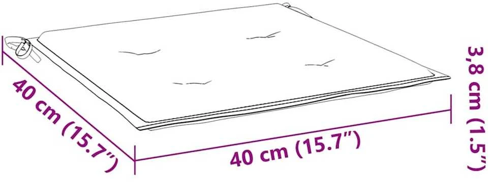 Sulankstomos sodo kėdės su pagalvėlėmis, 6vnt., tikmedis