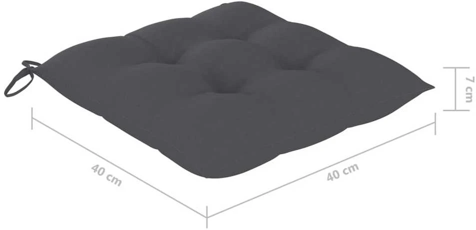 Sulankstomos sodo kėdės su pagalvėlėmis, 8vnt., tikmedis