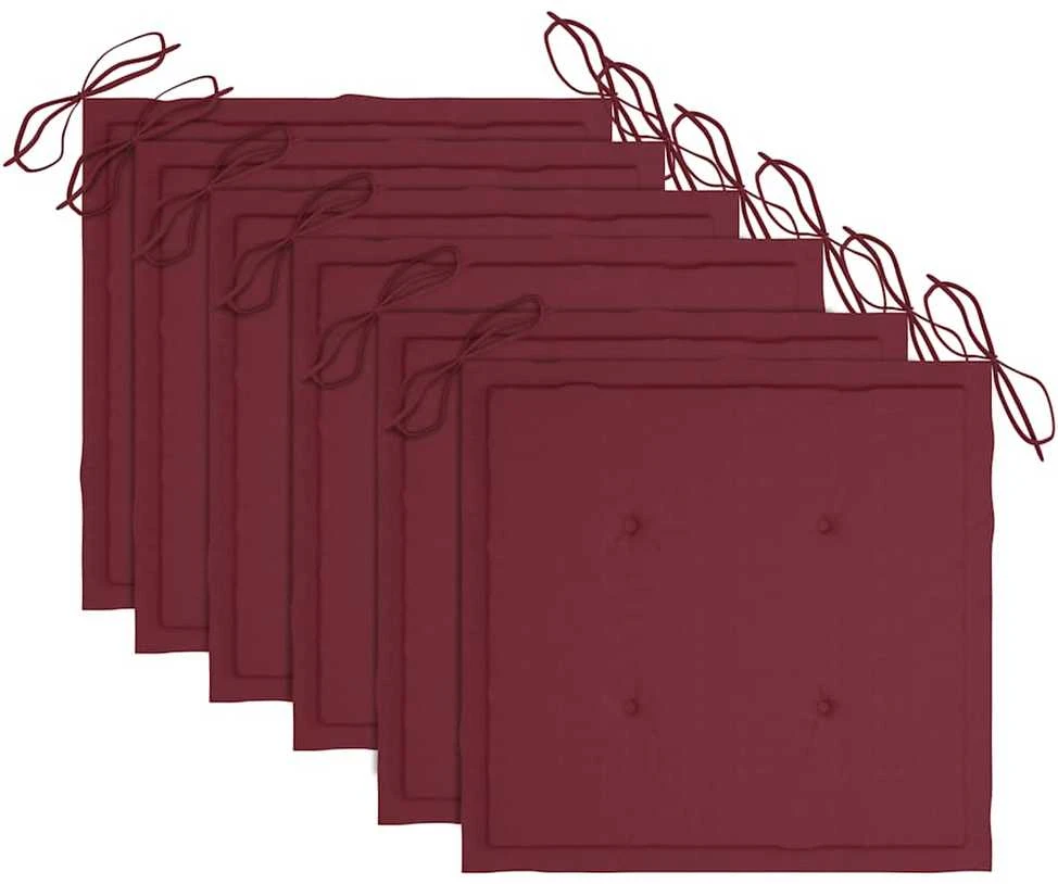Sulankstomos sodo kėdės su pagalvėmis, 6vnt., akacijos masyvas