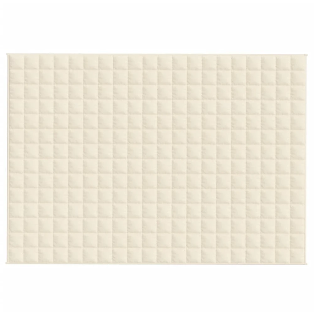 Sunki antklodė, šviesi kreminė, 140x200cm, audinys, 10kg