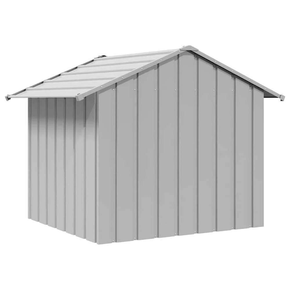 šunų namelis su stogu 131x101x102 cm cinkuoto plieno