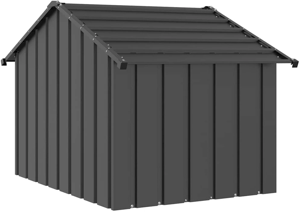 šunų namelis su stogu 83x130x85 cm cinkuoto plieno