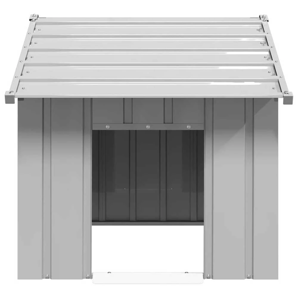 šunų namelis su stogu 83x130x85 cm cinkuoto plieno